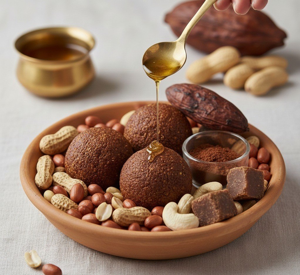 Peanut Cocoa laddoo